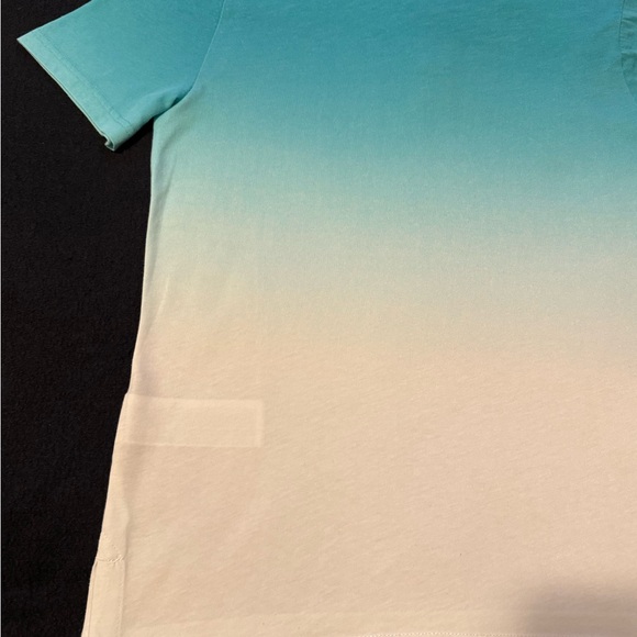 Abercrombie Kids Polo- Ombré Green and White- Size 13/14 - Picture 14 of 15